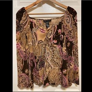 Sparkle paisley blouse